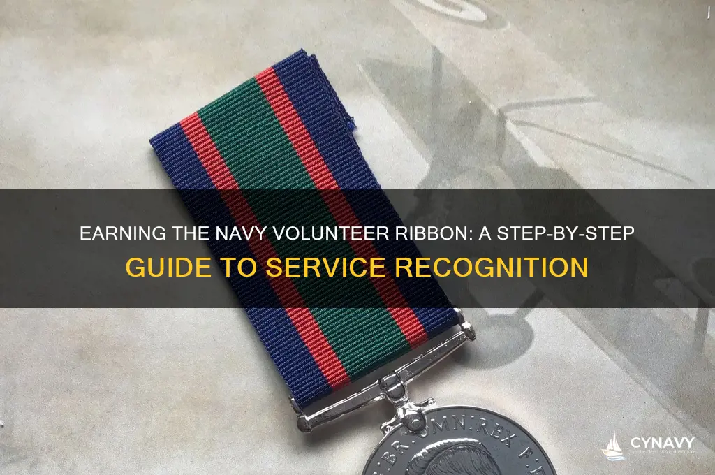 how to get navy volunteer ribbon