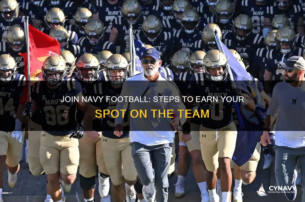 how to get on the navy football team