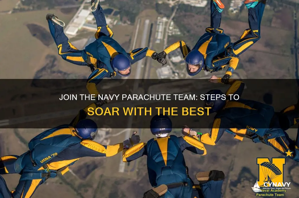how to get onto the navy parachute team