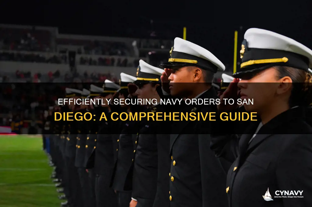 how to get orders to san diego navy