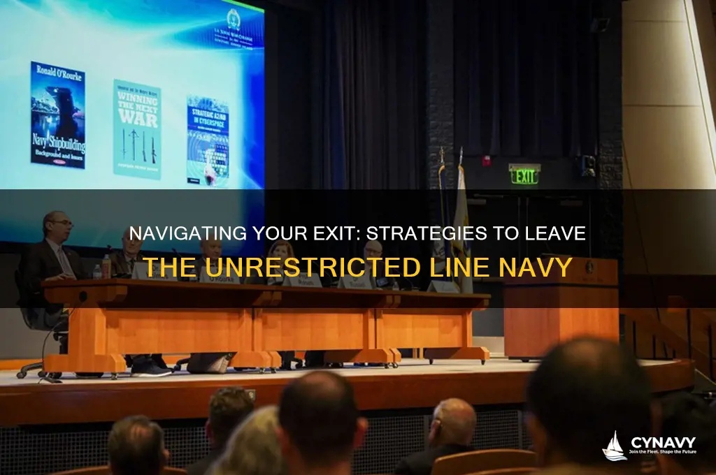 how to get out of unrestricted line navy