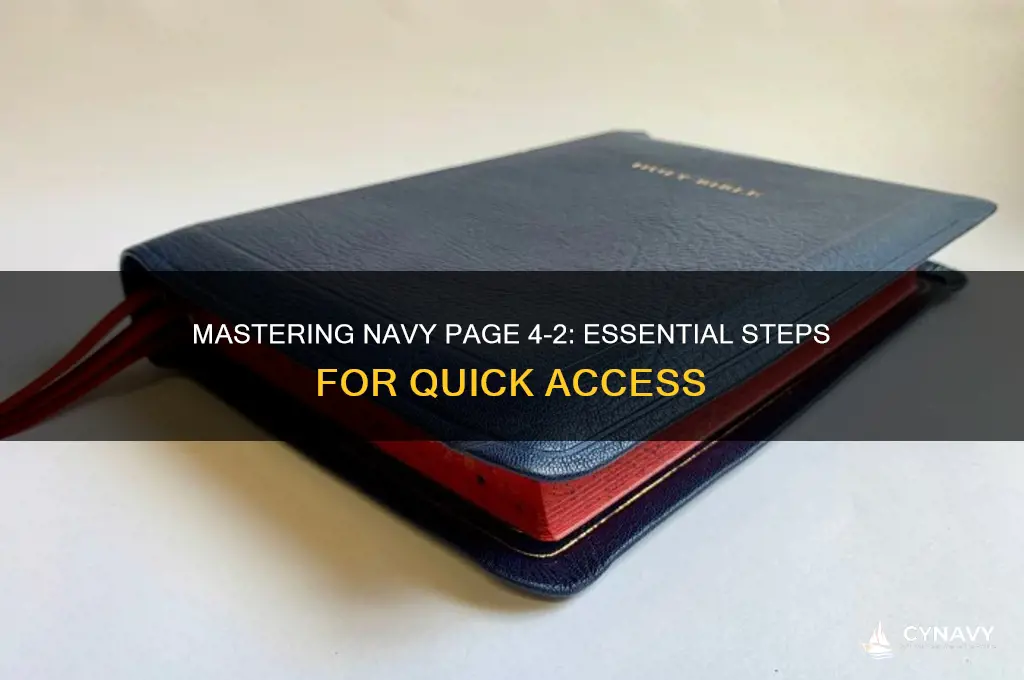 how to get page 4-2 navy
