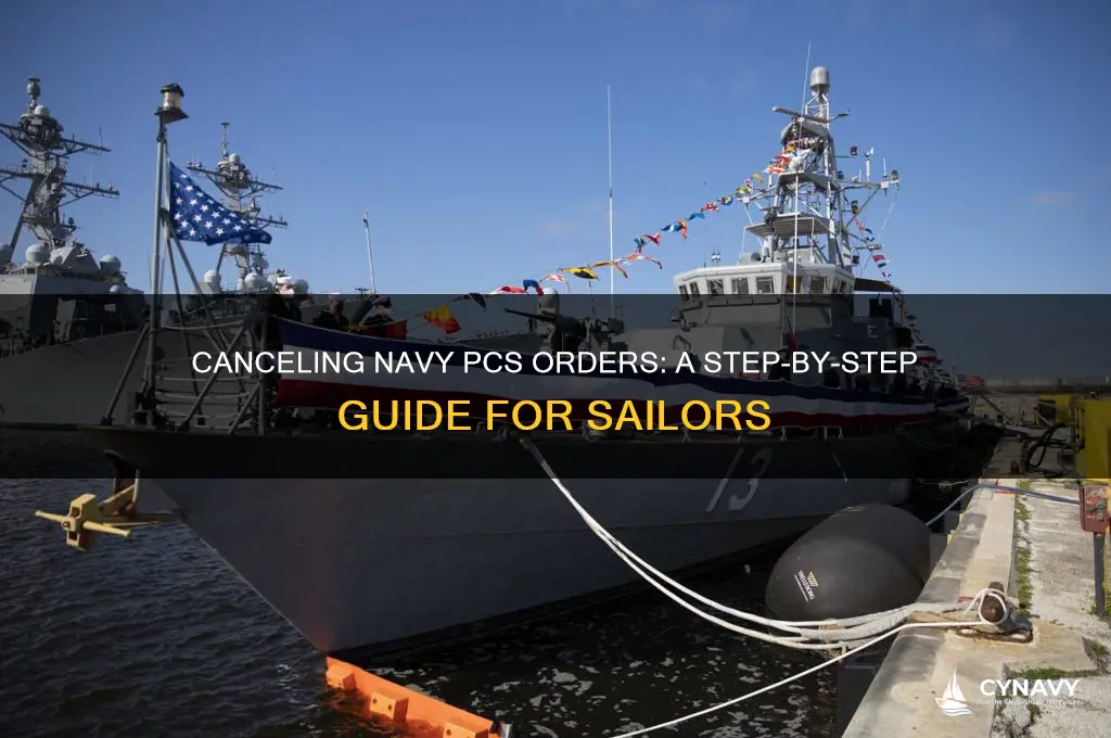 how to get pcs orders cancelled navy