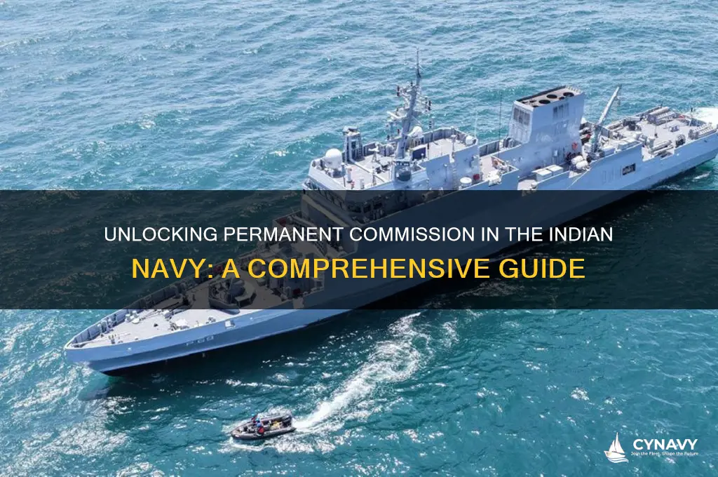 how to get permanent commission in indian navy