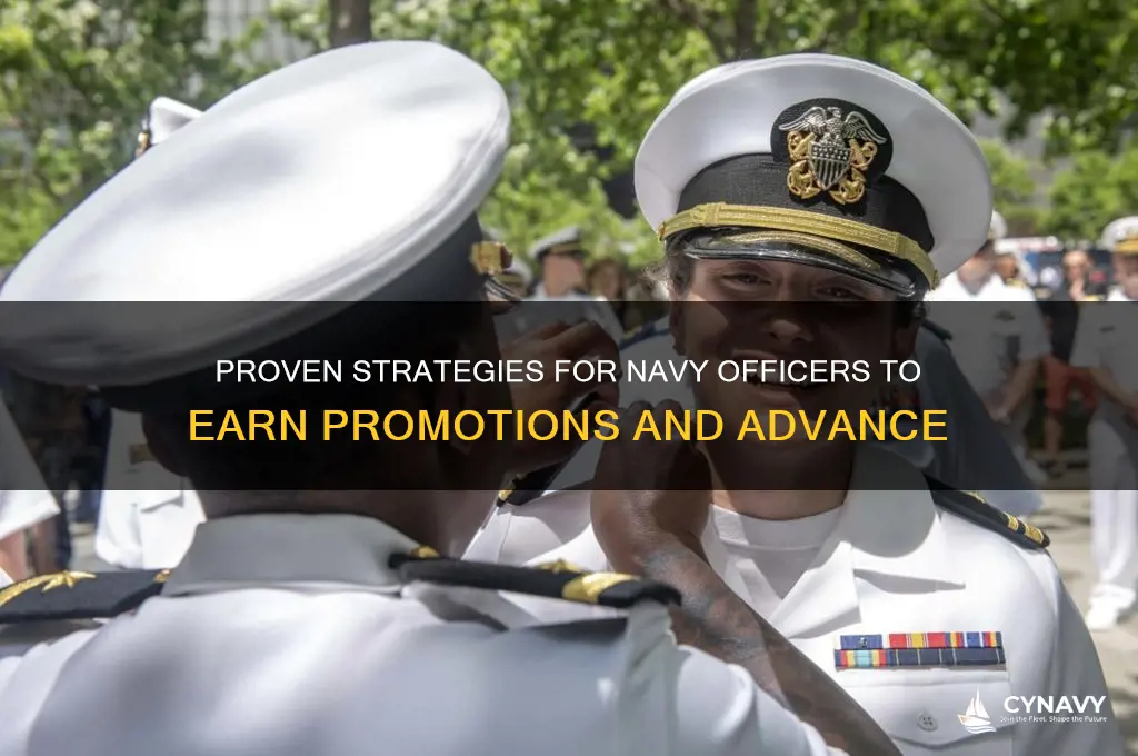 how to get promoted in the navy officer