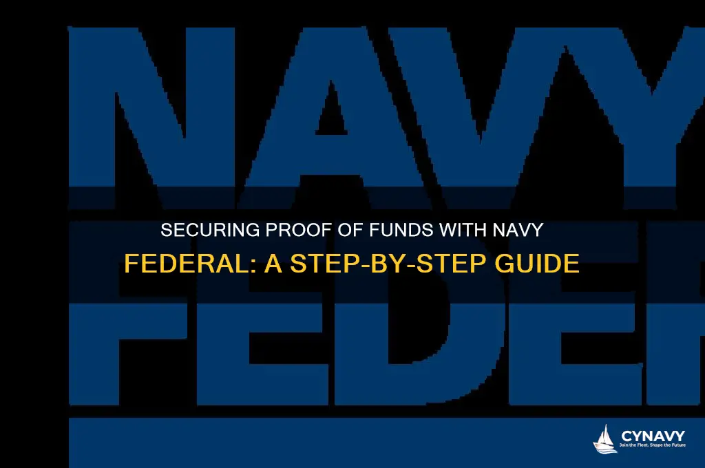 how to get proof of funds navy federal
