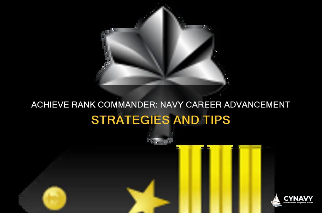how to get rank commander in the navy