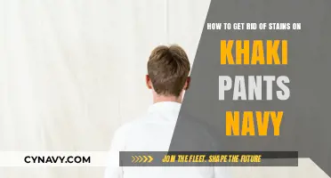 Effective Stain Removal Tips for Khaki Pants in Navy Hue