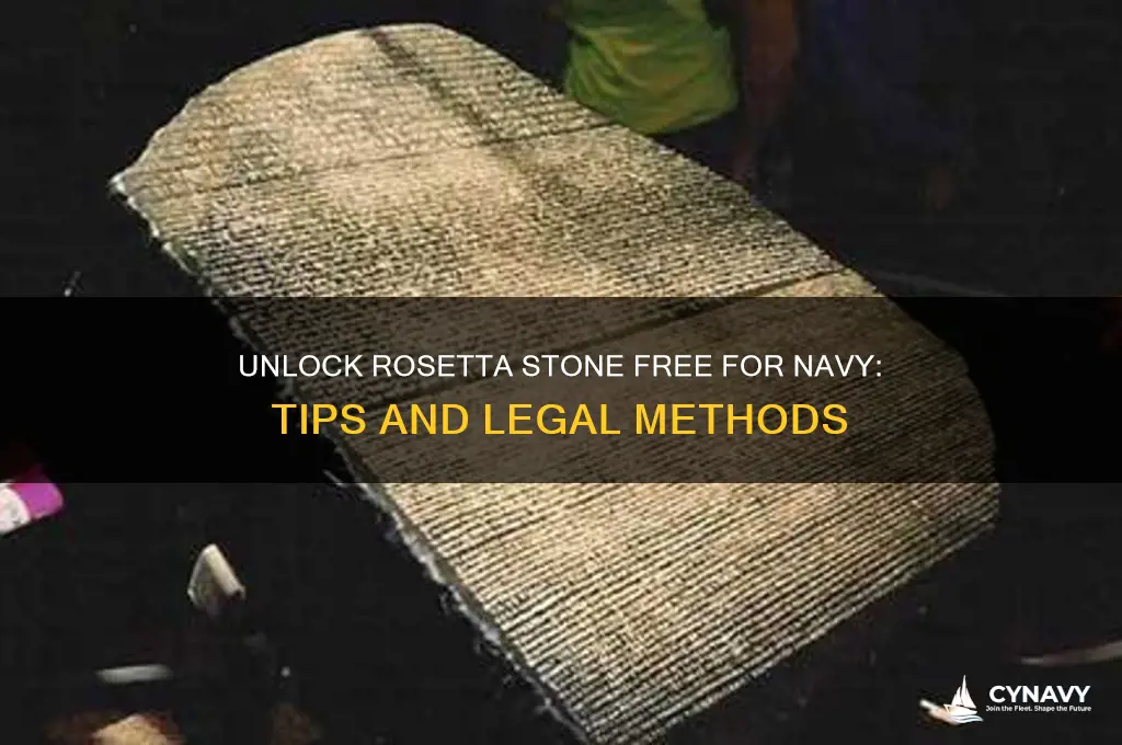 how to get rosetta stone for free navy