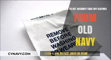 Removing Old Navy Security Tags: A Step-by-Step Guide to Detaching Clothes Tags