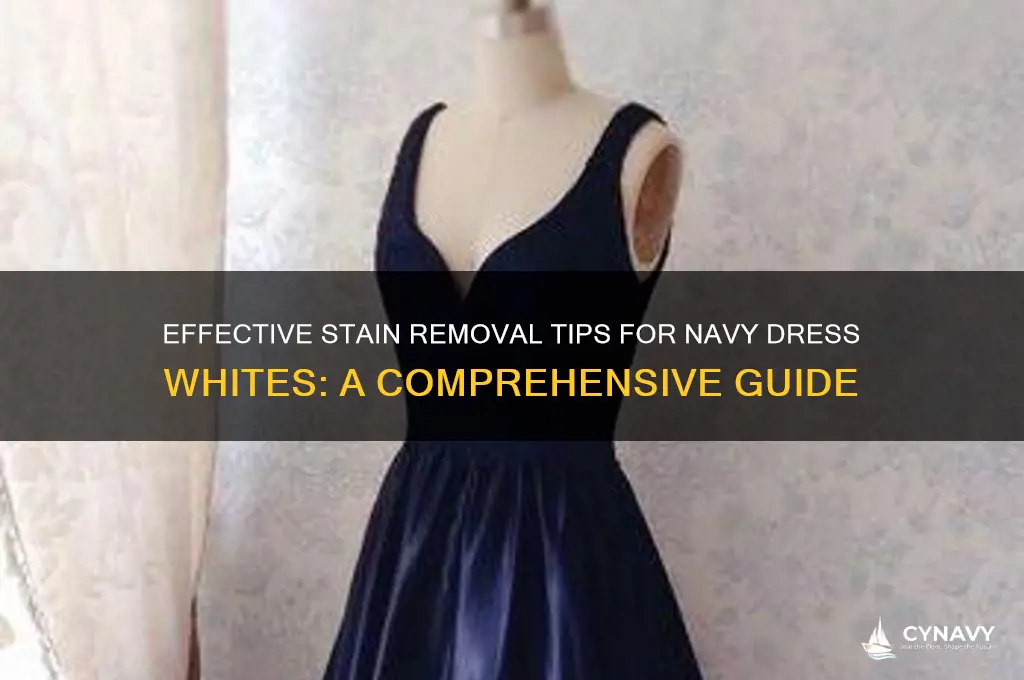 how to get stains out of navy dress whites
