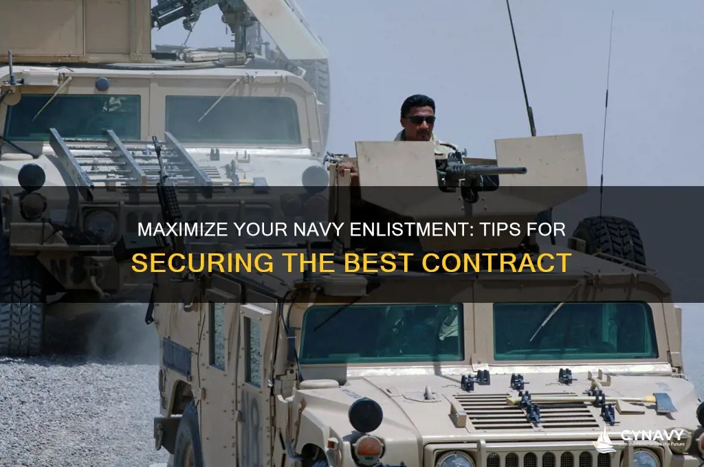how to get the best navy enlistment contract