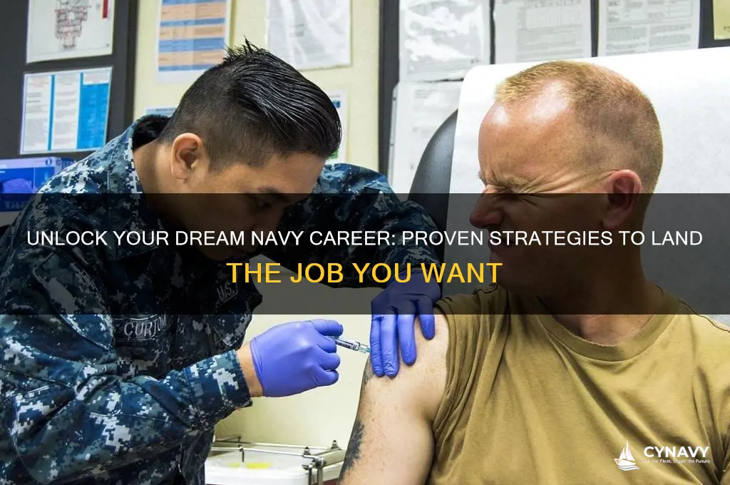 how to get the job you want navy