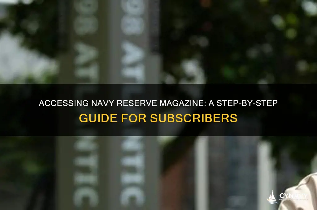 how to get the navy reserve magazine