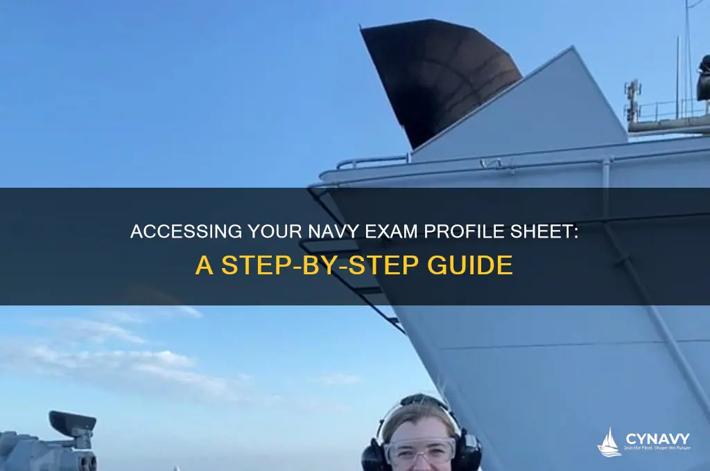 how to get to navy exam profile sheet