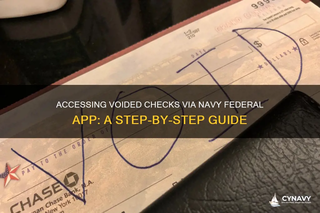 how to get voided check from navy federal app