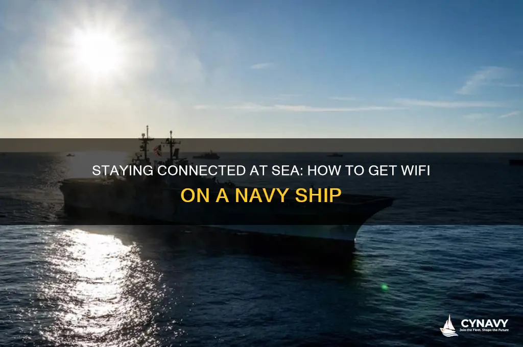 how to get wifi on a navy ship