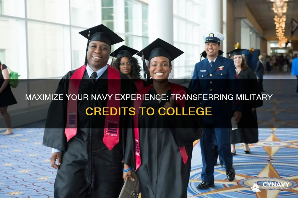 how to get your college credit from navy