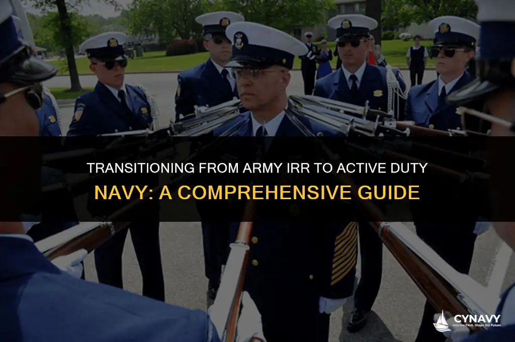 how to go from army irr to active duty navy