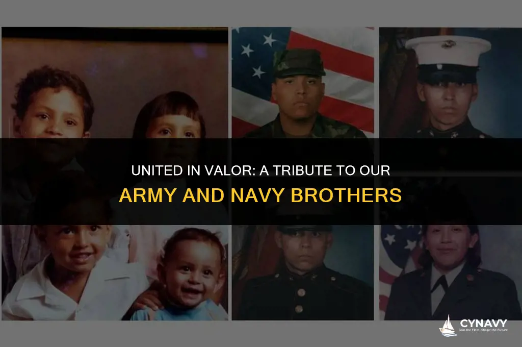 how to honor army and navy brothers