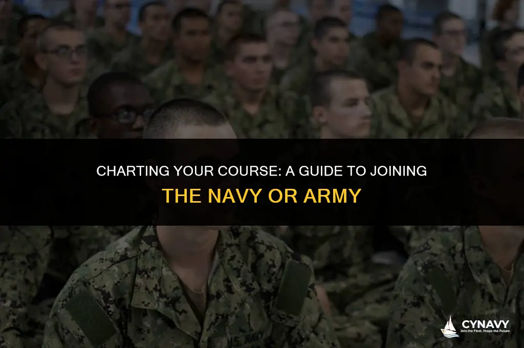 how to join navy army