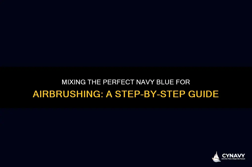 how to make navy blue airbrush color