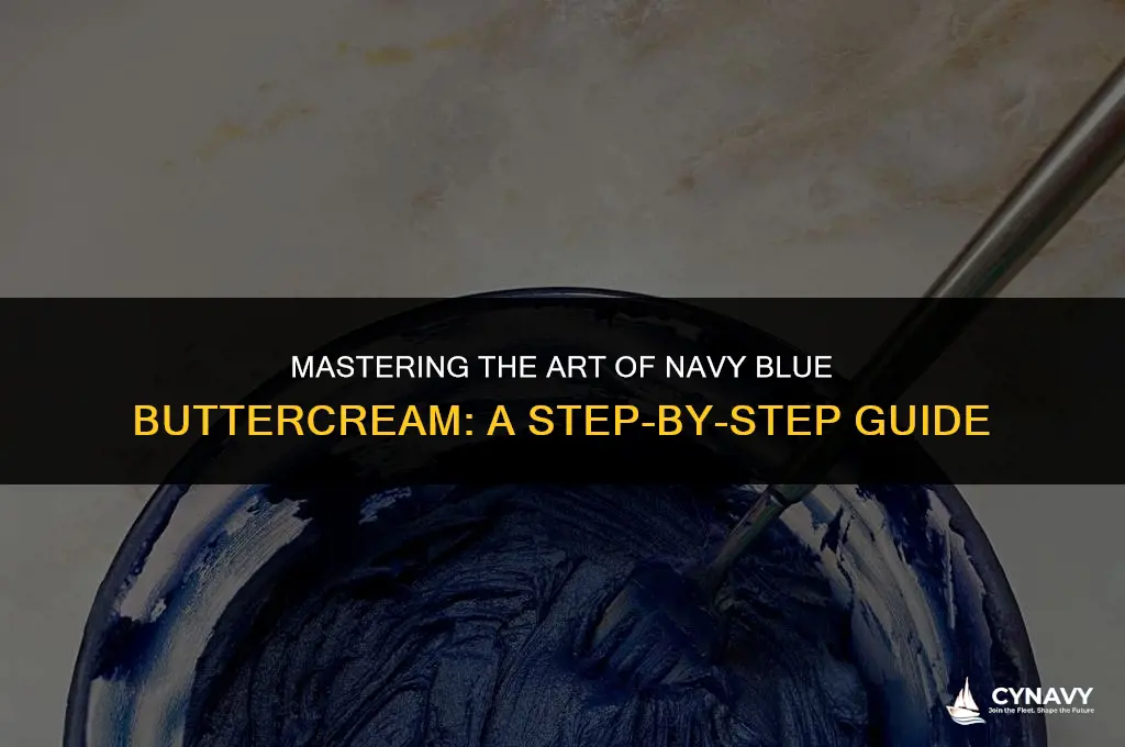 how to make navy blue buttercream