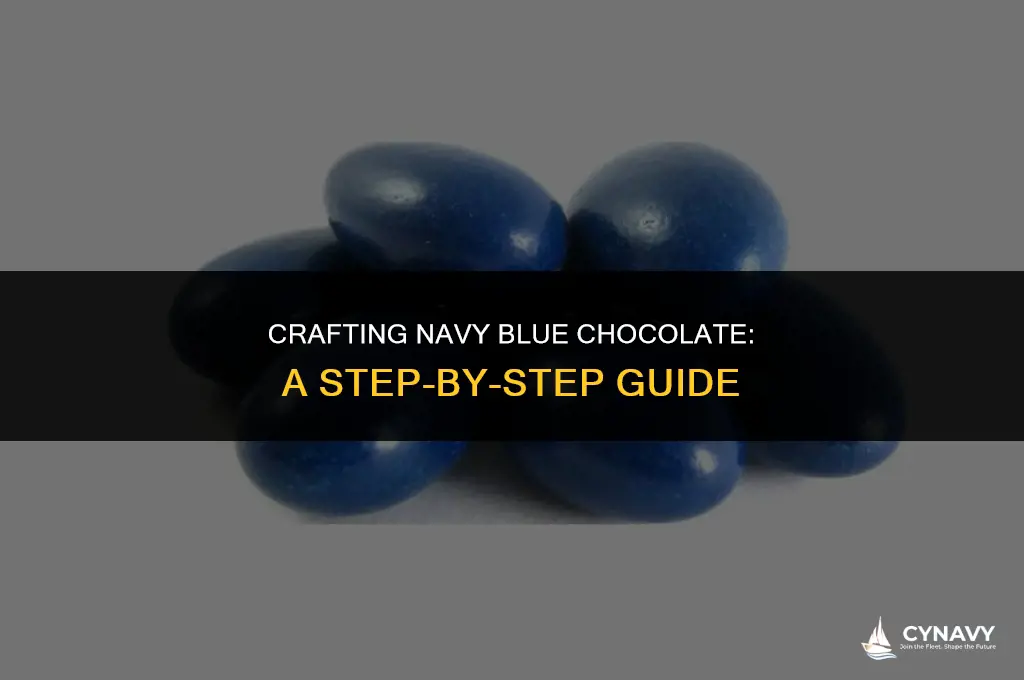 how to make navy blue color chocolate