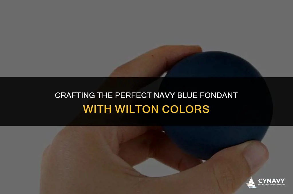 how to make navy blue fondant with wilton colors