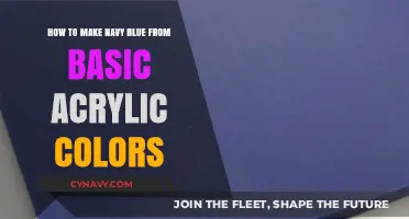 Mixing Majesty: Crafting Navy Blue with Basic Acrylics