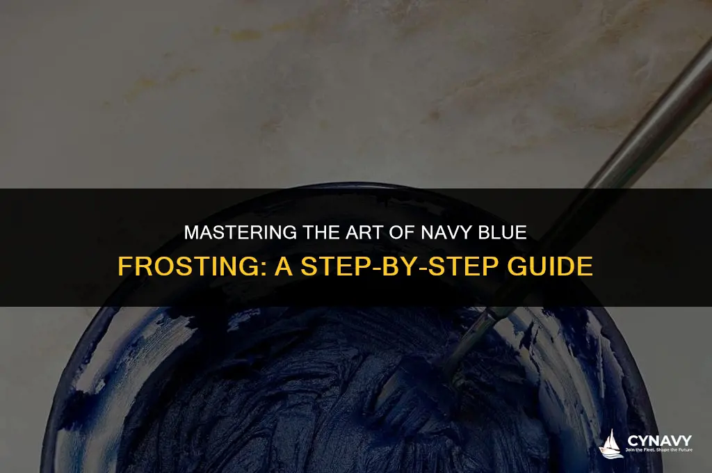 how to make navy blue frosting