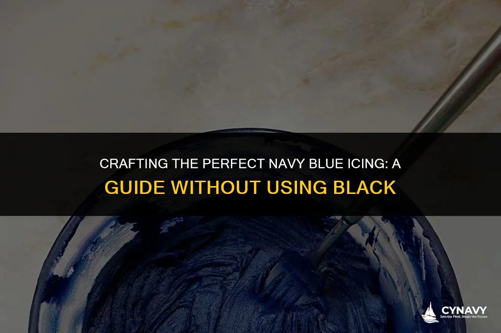 how to make navy blue icing without black