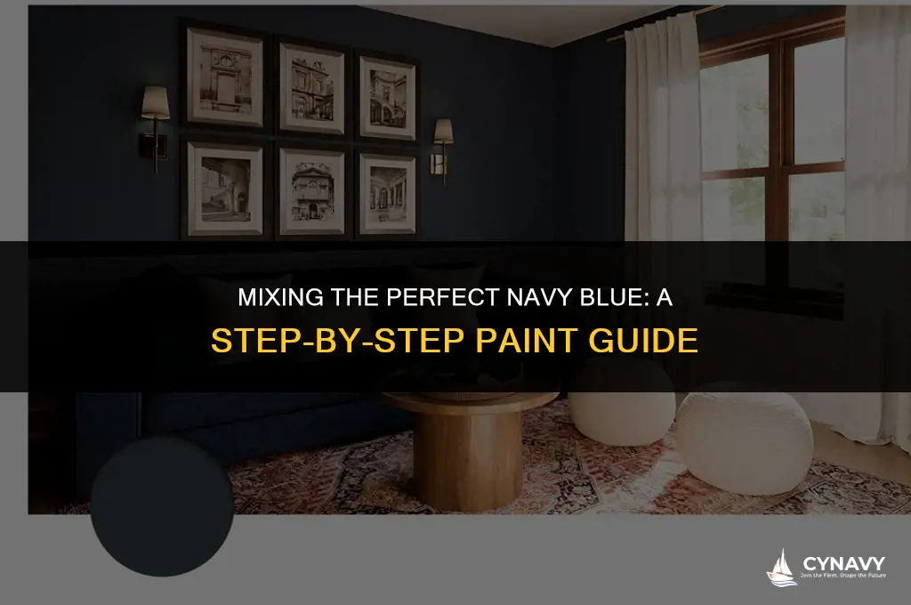 how to make navy color paint