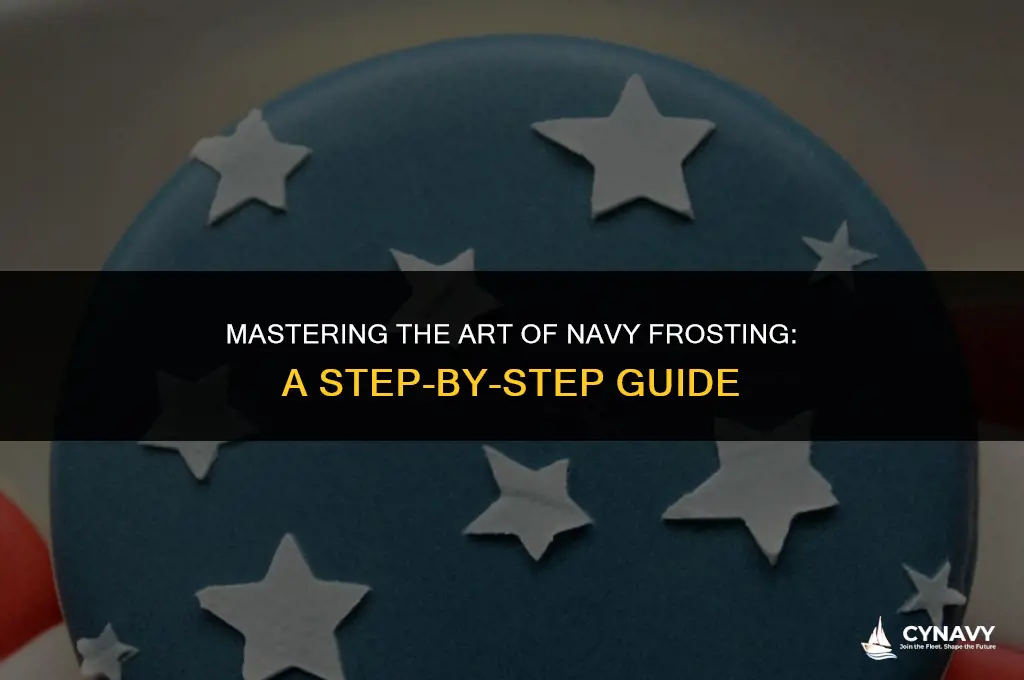 how to make navy frosting