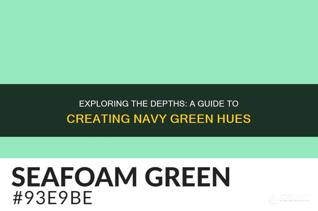 how to make navy green colors