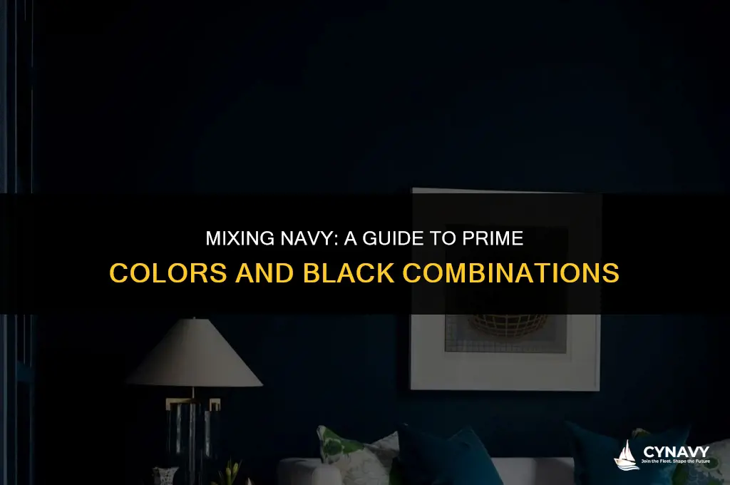 how to make navy with prime color and black