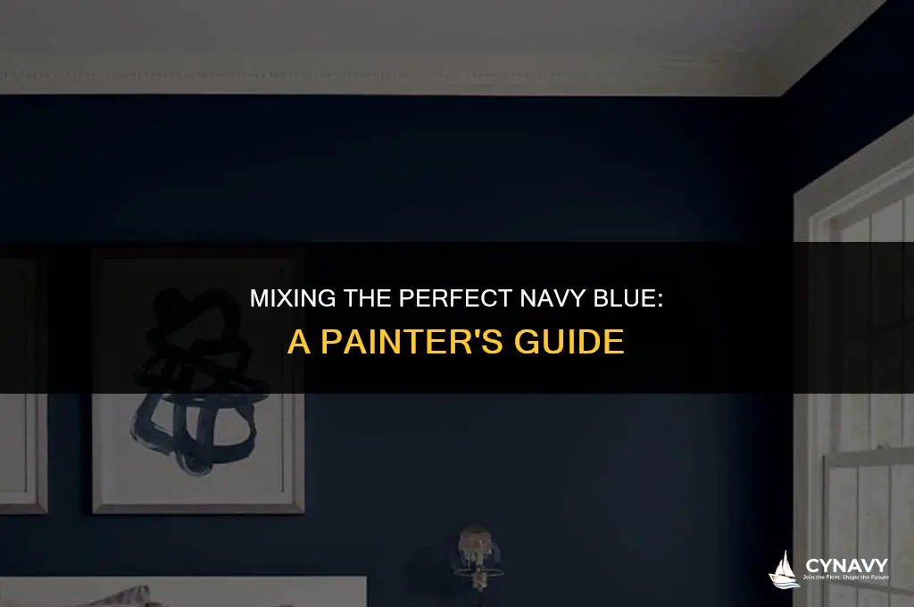 how to make the color navy blue with paint
