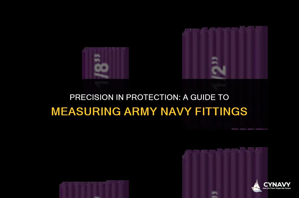 how to measure army navy fittings
