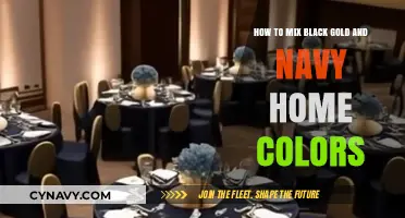 Harmonizing Hues: The Art of Blending Black Gold and Navy at Home
