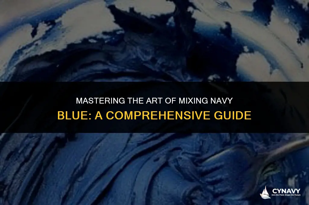 how to mix navy blue color