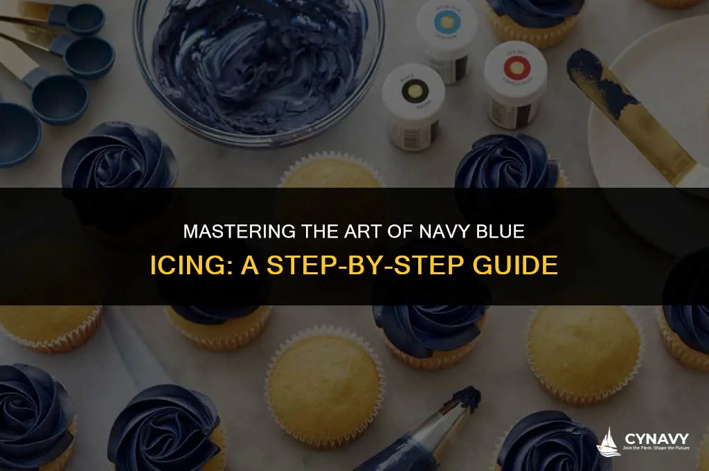 how to mix navy blue icing color