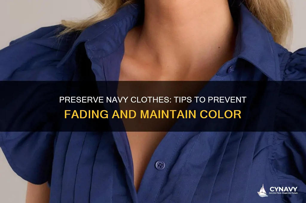 how to not get navy clothes to fade
