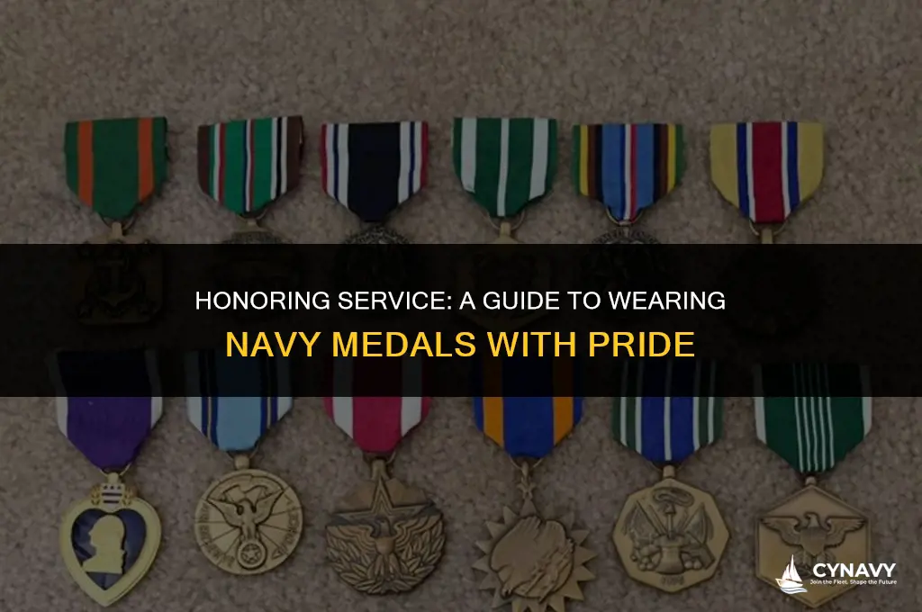 how to properly wear navy medals