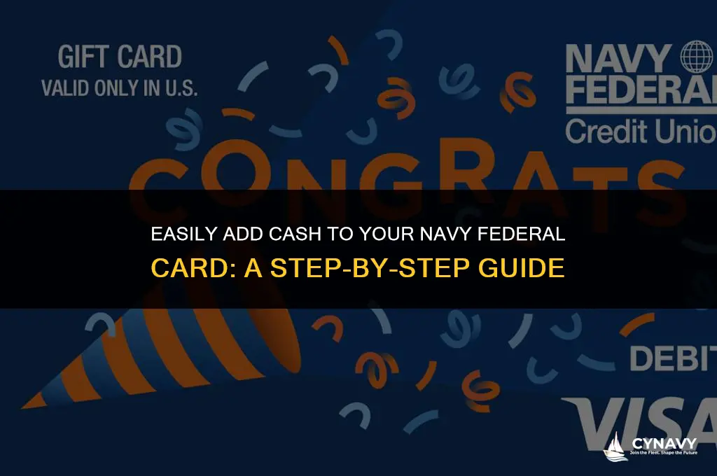 how to put cash on navy federal card