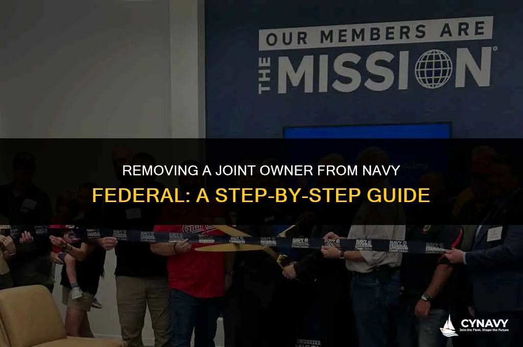 how to remove a joint owner navy federal