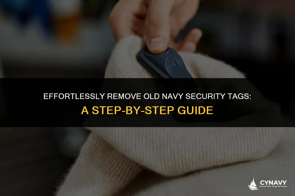 how to remove old navy security tag