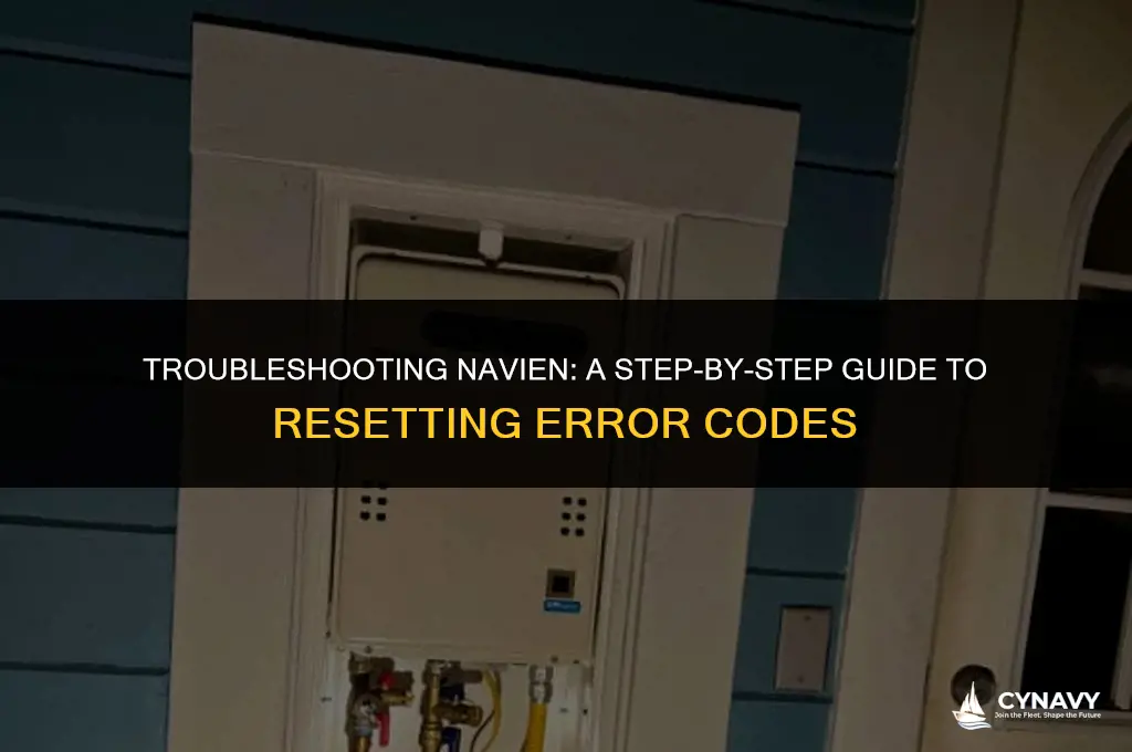 how to reset navien error code