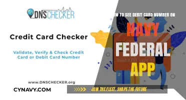 Accessing Your Debit Card Number on the Navy Federal App