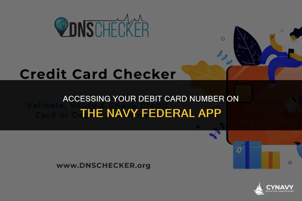 how to see debit card number on navy federal app