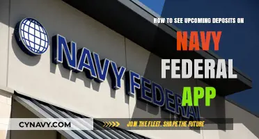 Sneak Peek: Upcoming Deposits on Navy Federal App